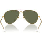 Old Aviator RB3825, Arista Gold/Green Polarised Glass Lenses 58 Eye Size