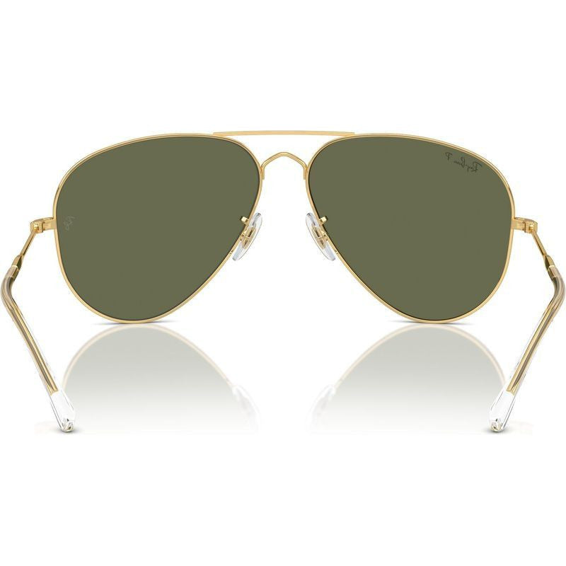 Old Aviator RB3825, Arista Gold/Green Polarised Glass Lenses 62 Eye Size
