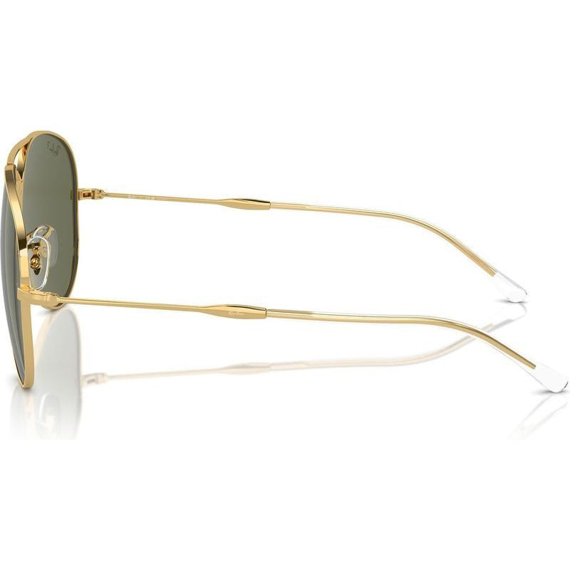 Old Aviator RB3825, Arista Gold/Green Polarised Glass Lenses 62 Eye Size