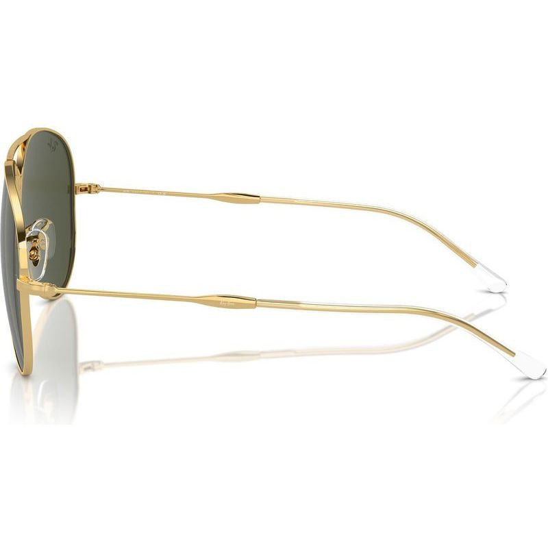 Old Aviator RB3825, Arista Gold/Green Glass Lenses 58 Eye Size