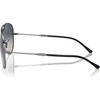 Old Aviator RB3825, Gunmetal/Blue Gradient Polarised Glass Lenses 58 Eye Size