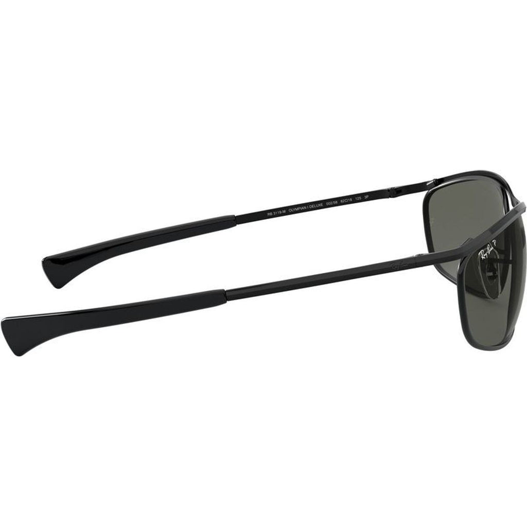 Olympian I Deluxe RB3119M, Black/Green Polarised Glass Lenses