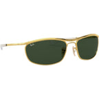 Olympian I Deluxe RB3119M, Gold/Green Polarised Glass Lenses