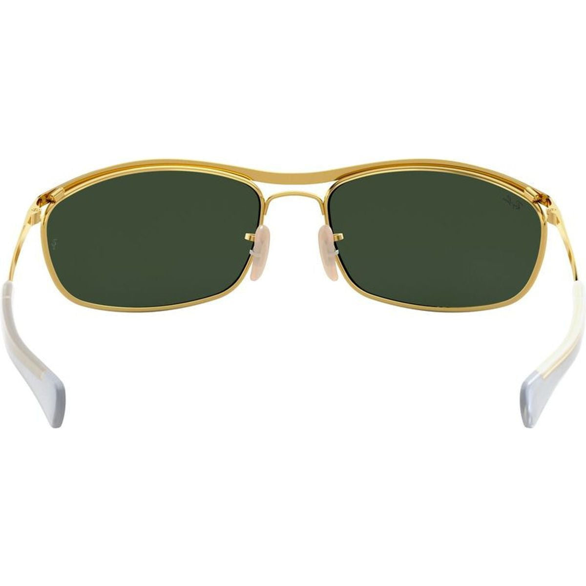 Olympian I Deluxe RB3119M, Gold/Green Polarised Glass Lenses