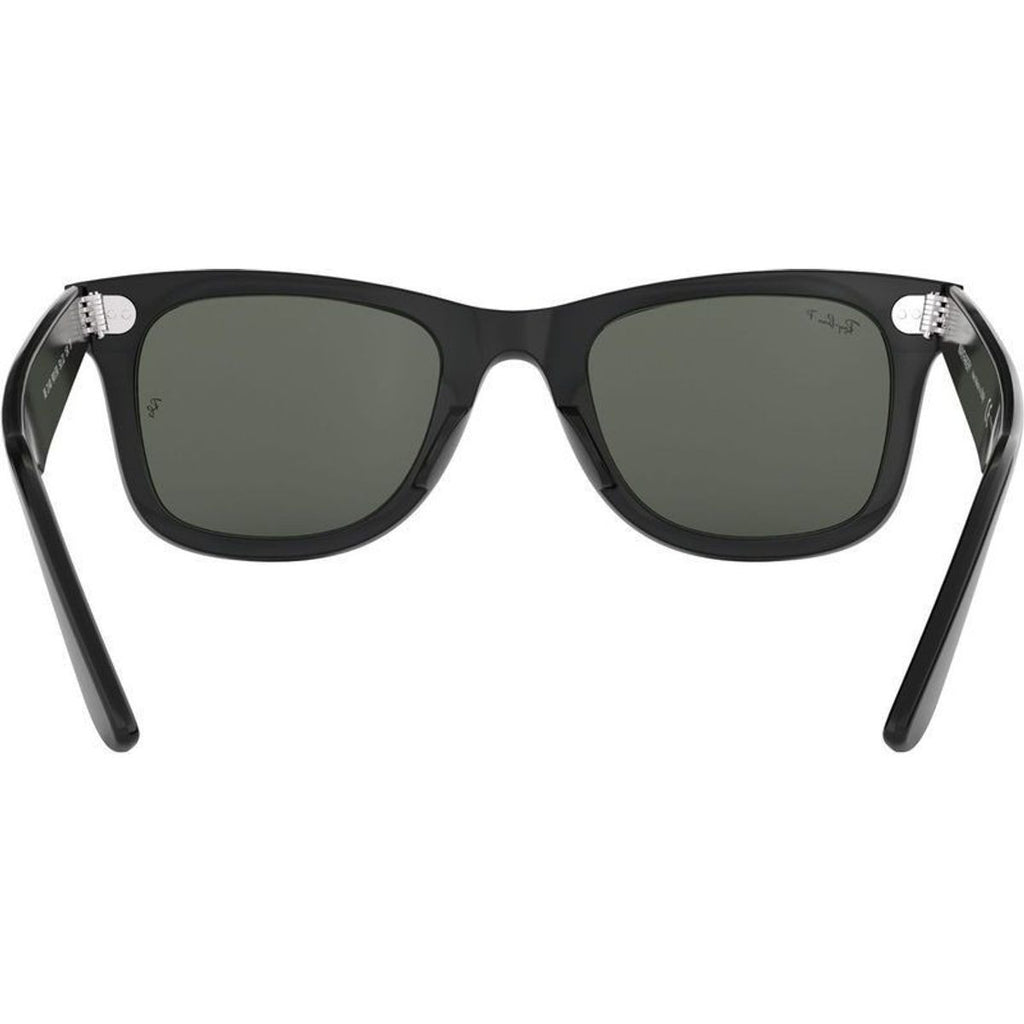 Original Wayfarer RB2140, Black/Green Polarised Glass Lenses 50 Eye Size