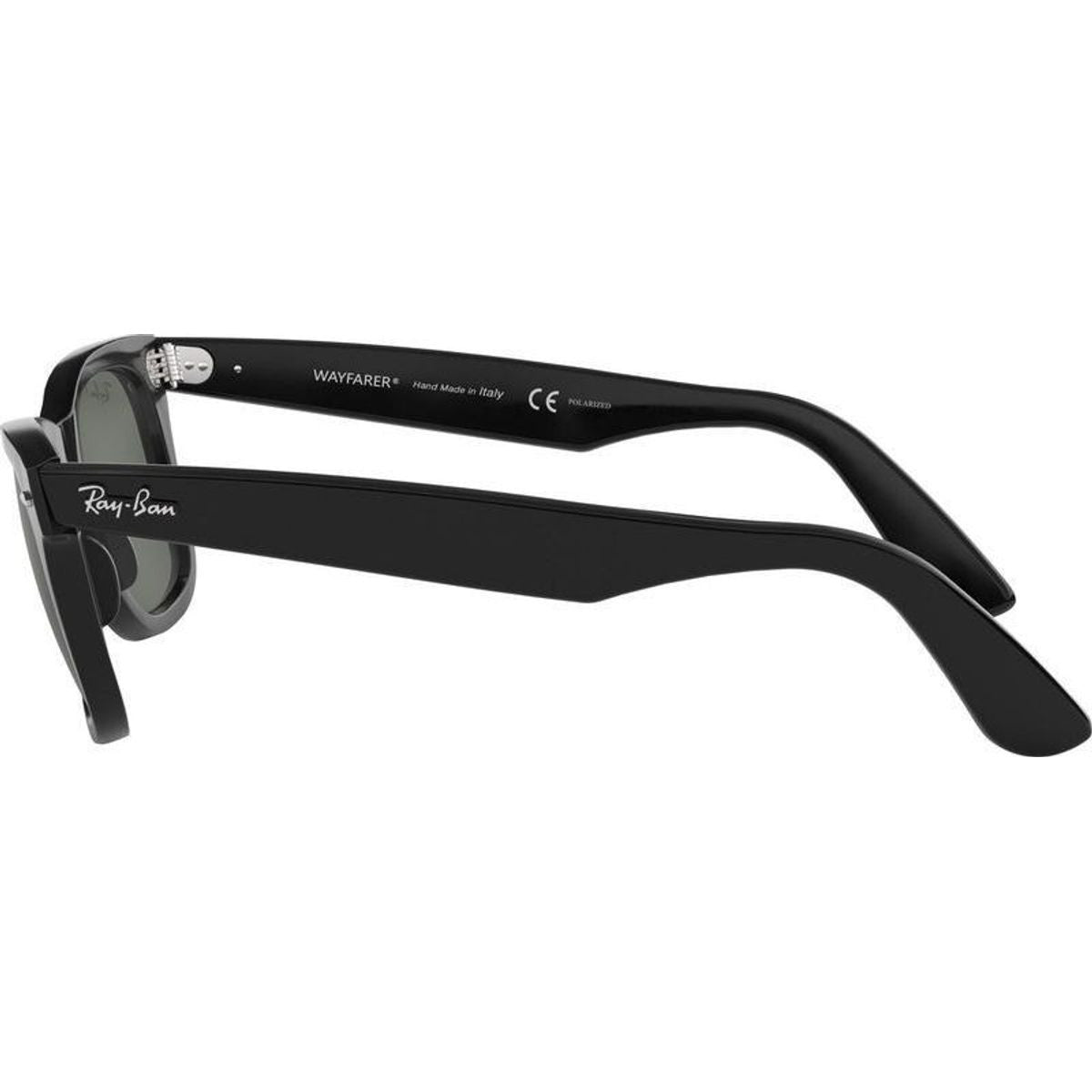 Original Wayfarer RB2140, Black/Green Polarised Glass Lenses 50 Eye Size