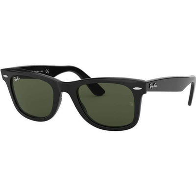 Original Wayfarer RB2140, Black/Green Glass Lenses 50 Eye Size