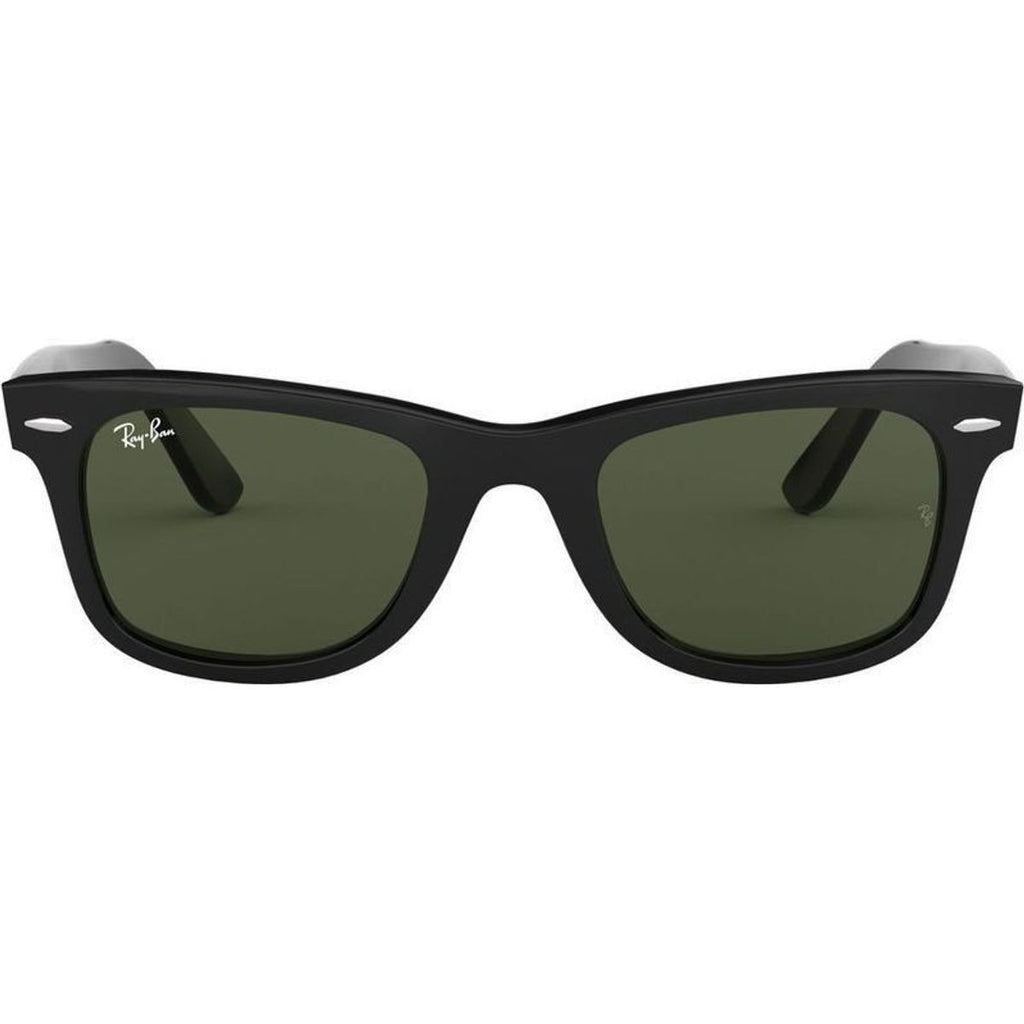 Original Wayfarer RB2140, Black/Green Glass Lenses 54 Eye Size