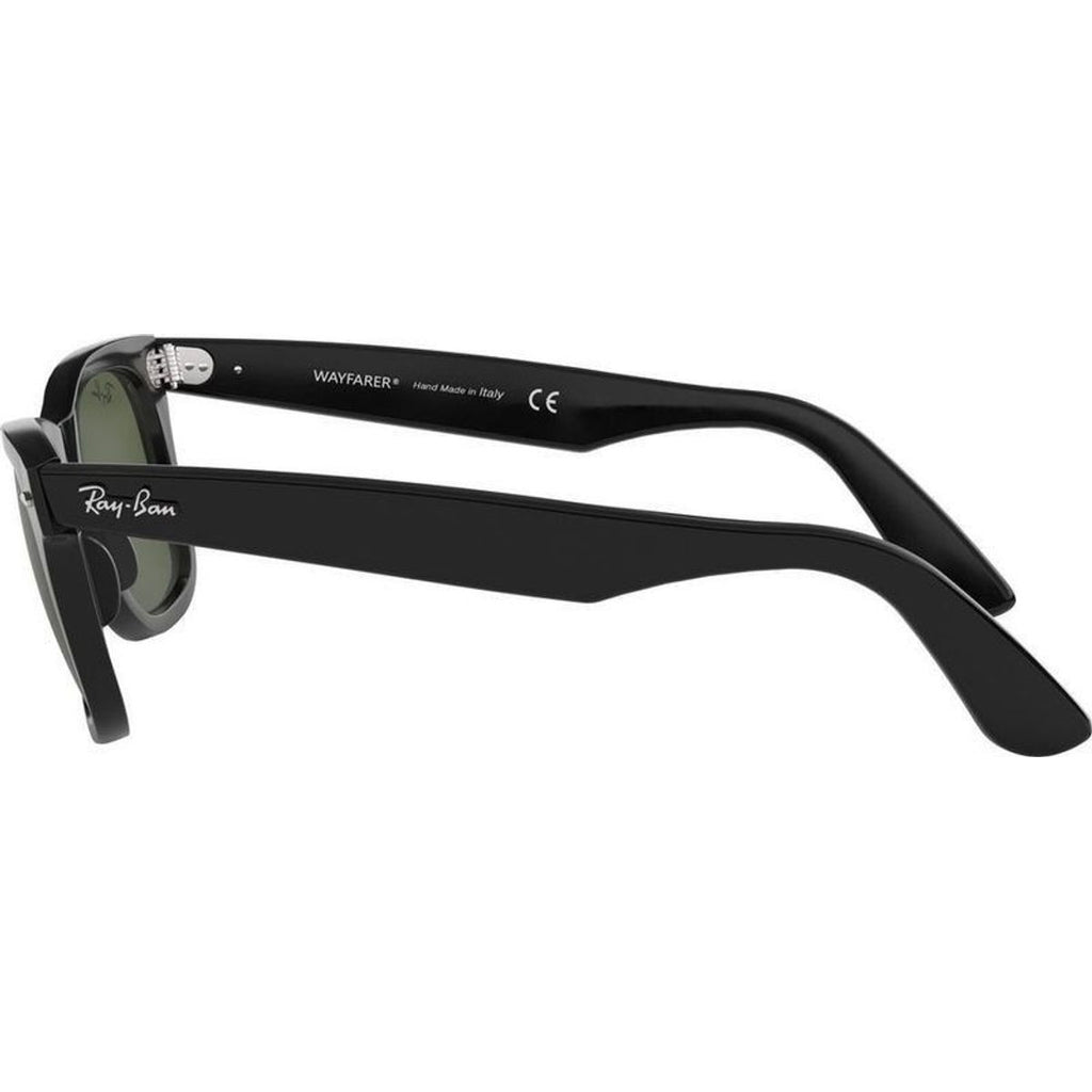 Original Wayfarer RB2140, Black/Green Glass Lenses 50 Eye Size