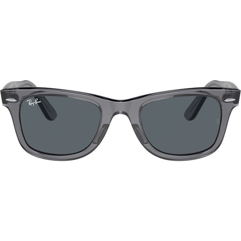 Original Wayfarer RB2140, Transparent Grey/Blue Glass Lenses 50 Eye Size