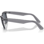 Original Wayfarer RB2140, Transparent Grey/Blue Glass Lenses 50 Eye Size