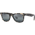 Original Wayfarer RB2140, Grey Havana/Silver Blue Gradient Polarised Glass Lenses 50 Eye Size
