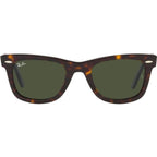 Original Wayfarer RB2140, Havana/Green Glass Lenses 50 Eye Size