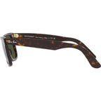 Original Wayfarer RB2140, Havana/Green Glass Lenses 50 Eye Size