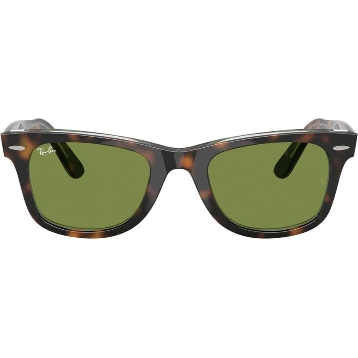 Original Wayfarer RB2140, Dark Havana on Multicolour/Green Glass Lenses 50 Eye Size