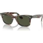 Original Wayfarer RB2140, Photochromic Striped Grey/Green Glass Lenses 50 Eye Size