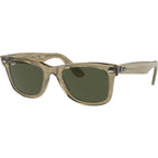 Original Wayfarer RB2140, Photochromic Striped Grey/Green Glass Lenses 50 Eye Size