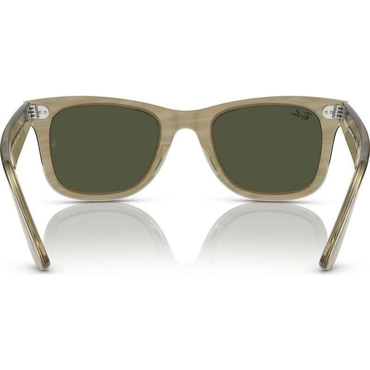 Original Wayfarer RB2140, Photochromic Striped Grey/Green Glass Lenses 50 Eye Size