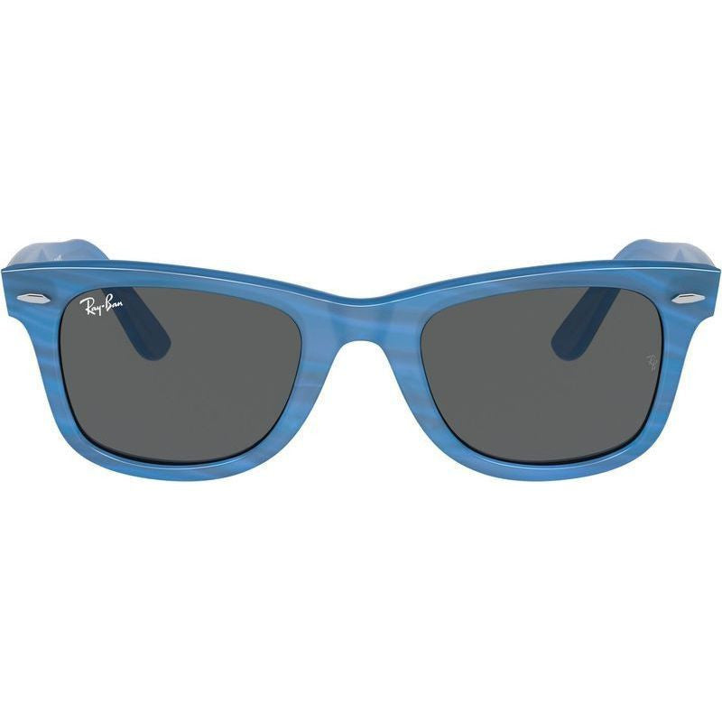 Original Wayfarer RB2140, Photochromic Striped Blue/Dark Grey Glass Lenses 50 Eye Size
