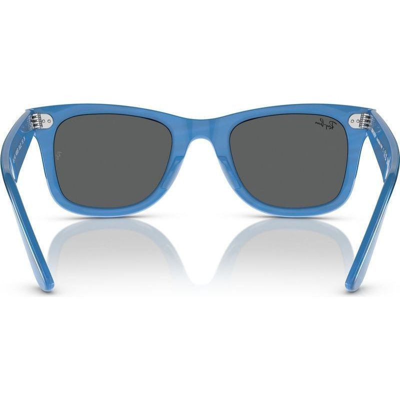 Original Wayfarer RB2140, Photochromic Striped Blue/Dark Grey Glass Lenses 50 Eye Size