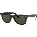 Original Wayfarer RB2140, Tortoise/Green Glass Lenses 50 Eye Size