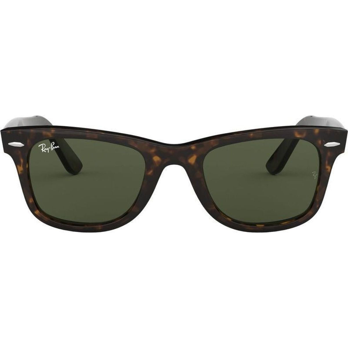Original Wayfarer RB2140, Tortoise/Green Glass Lenses 50 Eye Size