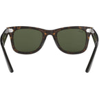 Original Wayfarer RB2140, Tortoise/Green Glass Lenses 50 Eye Size