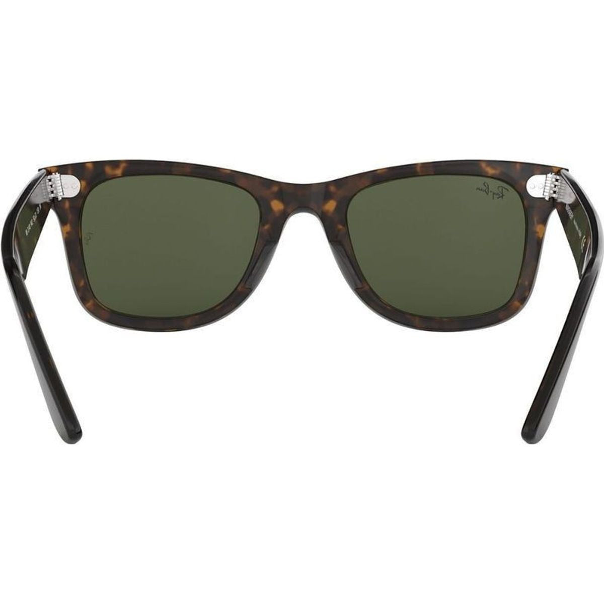 Original Wayfarer RB2140, Tortoise/Green Glass Lenses 50 Eye Size
