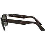 Original Wayfarer RB2140, Tortoise/Green Glass Lenses 50 Eye Size