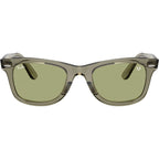Original Wayfarer RB2140, Transparent Green/Bottle Green Lenses 50 Eye Size