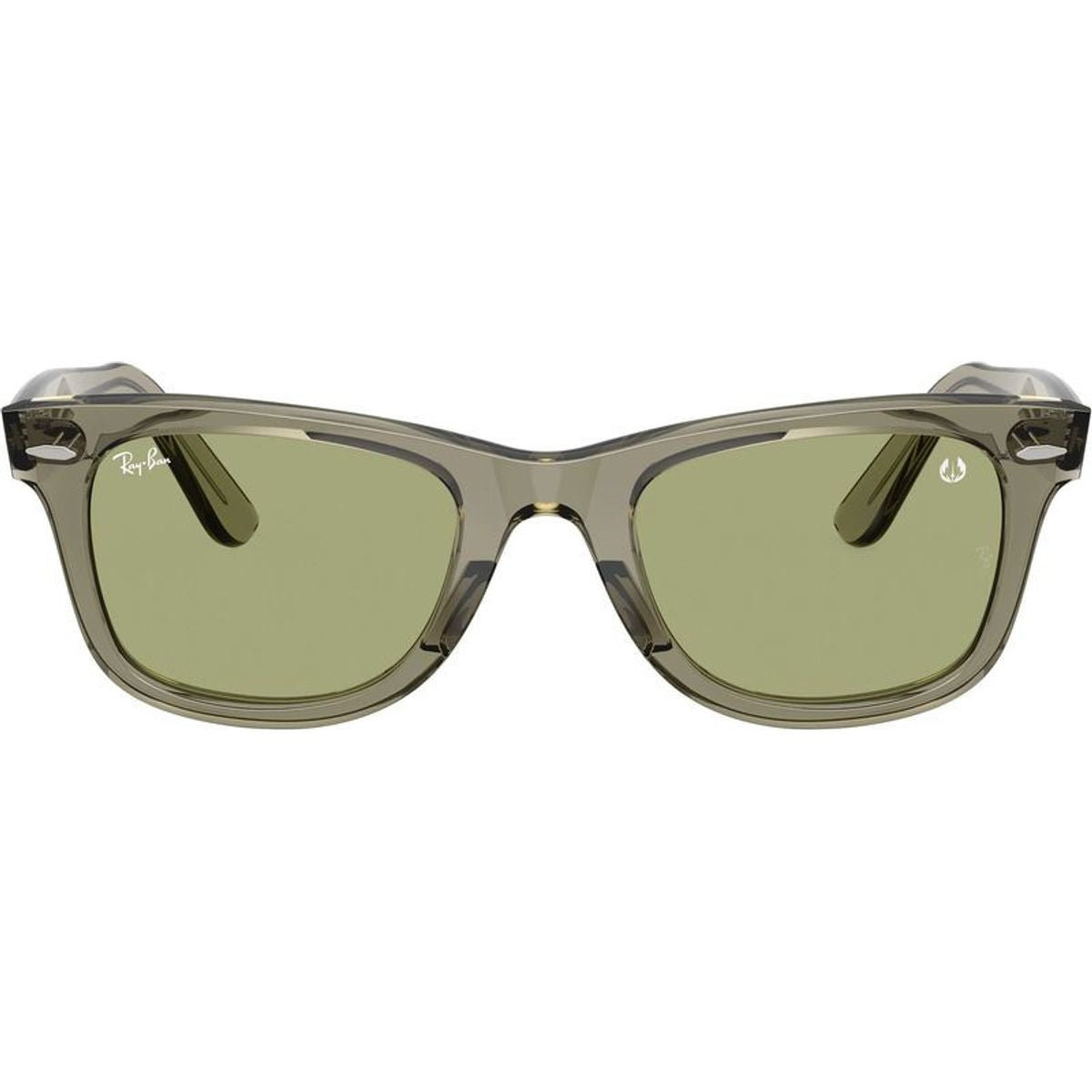 Original Wayfarer RB2140, Transparent Green/Bottle Green Lenses 50 Eye Size
