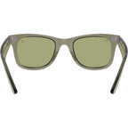 Original Wayfarer RB2140, Transparent Green/Bottle Green Lenses 50 Eye Size