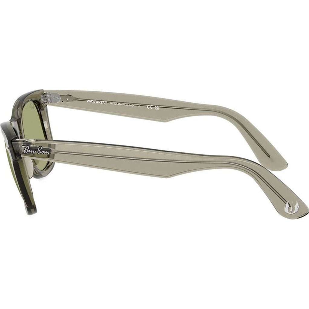 Original Wayfarer RB2140, Transparent Green/Bottle Green Lenses 50 Eye Size