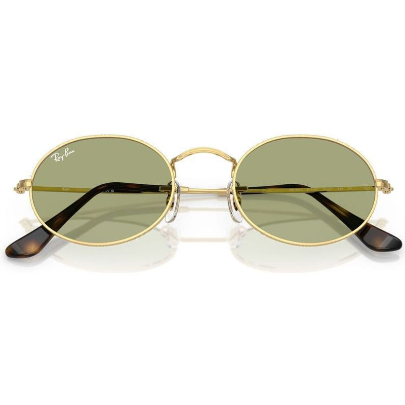 Oval RB3547, Arista/Bottle Green Glass Lenses 51 Eye Size