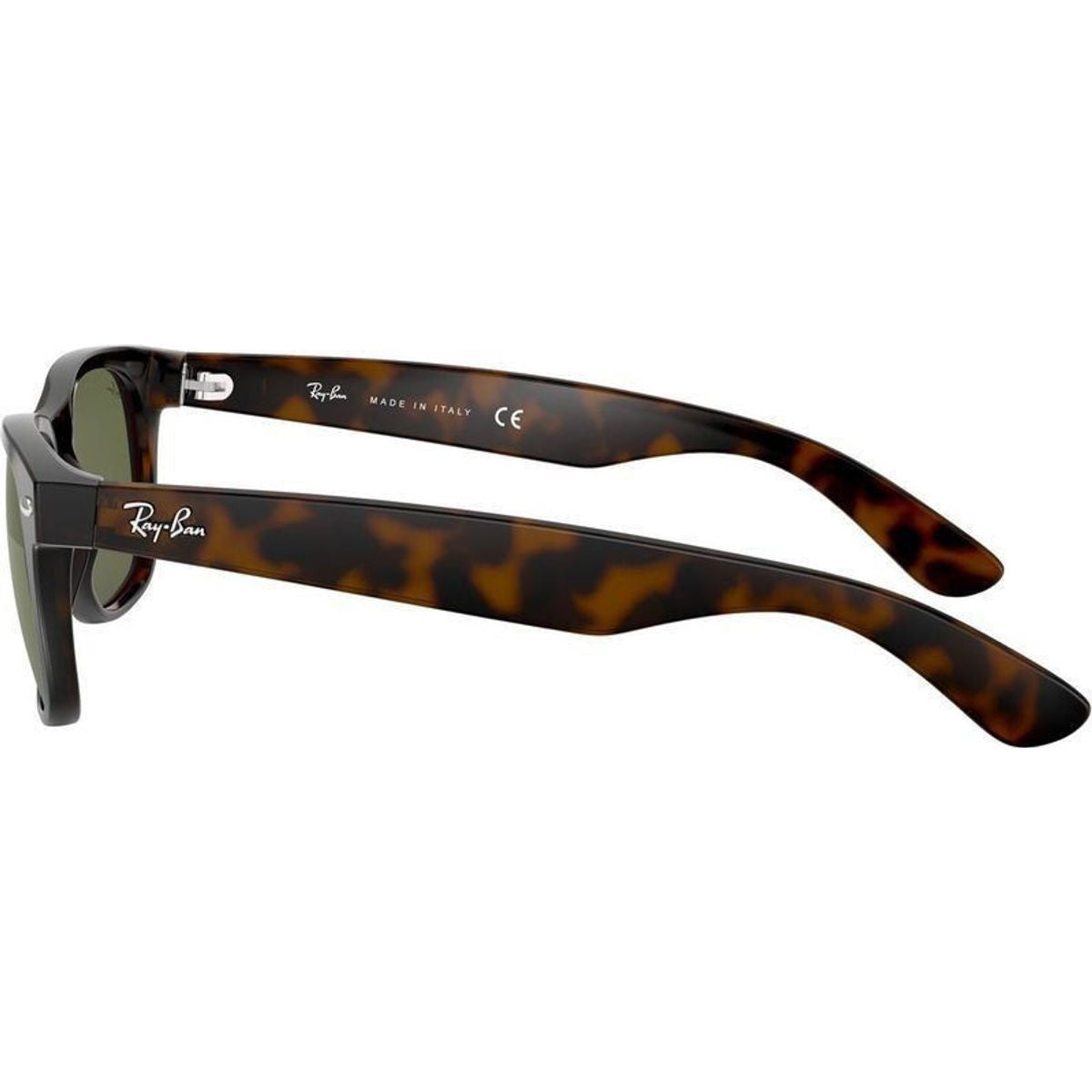 New Wayfarer Classic RB2132, Tort/Green Glass Lenses 58 Eye Size