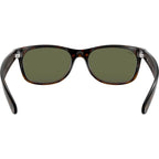 New Wayfarer Classic RB2132, Tort/Green Glass Lenses 52 Eye Size