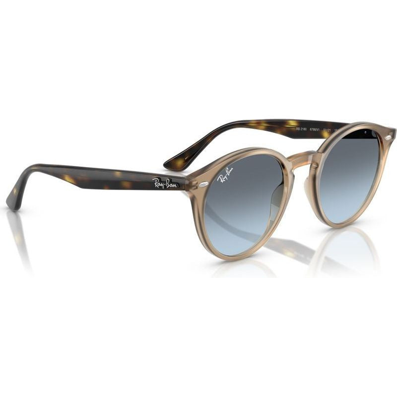 RB2180, Turtledove/Blue Grey Gradient Lenses 49 Eye Size