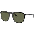 RB2203, Black on Transparent/Green Polarised Glass Lenses 55 Eye Size