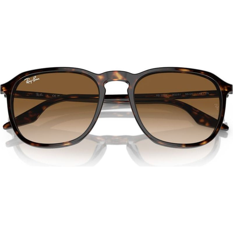 RB2203, Havana/Light Brown Gradient Glass Lenses 52 Eye Size
