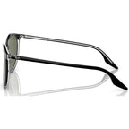 RB2204, Black on Transparent/Green Polarised Glass Lenses 51 Eye Size