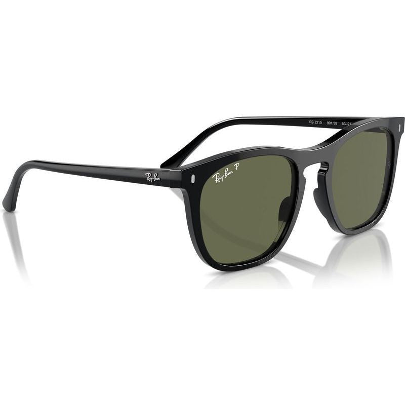 RB2210, Black/Green Polarised Glass Lenses
