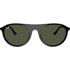 RB2215, Black/Green Glass Lenses 56 Eye Size