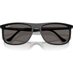 RB2216, Black/Dark Grey Glass Lenses 58 Eye Size