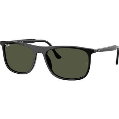 RB2216, Black/Green Glass Lenses 58 Eye Size
