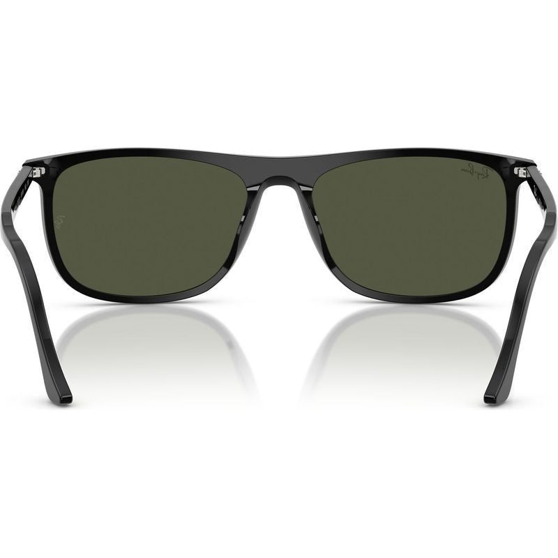RB2216, Black/Green Glass Lenses 58 Eye Size