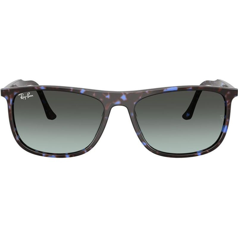 RB2216, Havana Blue Tortoiseshell/Vintage Blue Black Gradient Glass Lenses 58 Eye Size