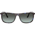 RB2216, Havana Blue Tortoiseshell/Vintage Blue Black Gradient Glass Lenses 58 Eye Size