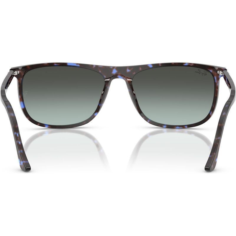 RB2216, Havana Blue Tortoiseshell/Vintage Blue Black Gradient Glass Lenses 58 Eye Size