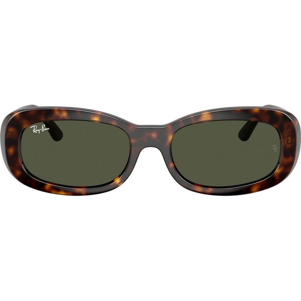 RB2221, Havana/Green Glass Lenses 56 Eye Size