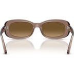 RB2221, Transparent Beige/Brown Gradient Polarised Glass Lenses 53 Eye Size